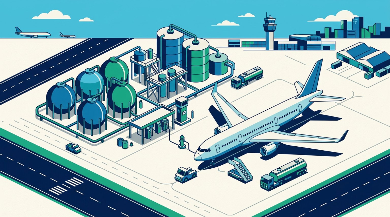 Illustration: Alkagesta Attains ISCC CORSIA Certification to Expand Sustainable Aviation Fuel Trading